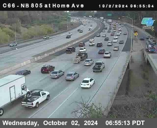 NB 805 at Home Ave (On Ramp)