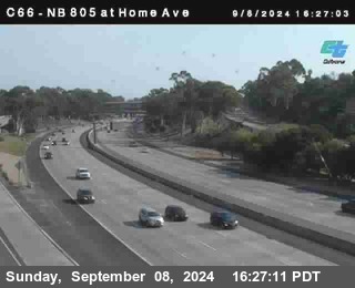 NB 805 at Home Ave (On Ramp)