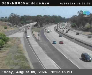 NB 805 at Home Ave (On Ramp)