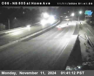 NB 805 at Home Ave (On Ramp)