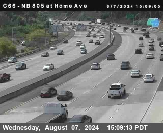 NB 805 at Home Ave (On Ramp)