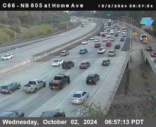 NB 805 at Home Ave (On Ramp)