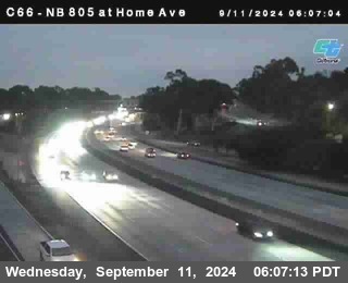 NB 805 at Home Ave (On Ramp)