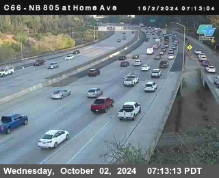 NB 805 at Home Ave (On Ramp)