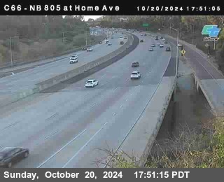 NB 805 at Home Ave (On Ramp)