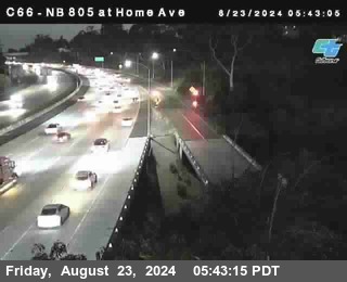 NB 805 at Home Ave (On Ramp)