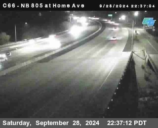 NB 805 at Home Ave (On Ramp)