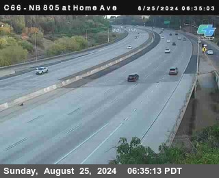 NB 805 at Home Ave (On Ramp)