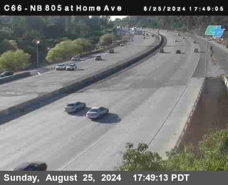 NB 805 at Home Ave (On Ramp)