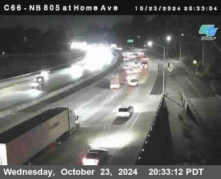 NB 805 at Home Ave (On Ramp)