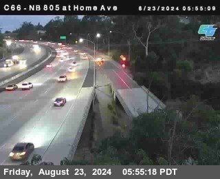 NB 805 at Home Ave (On Ramp)