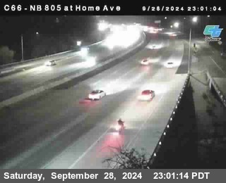 NB 805 at Home Ave (On Ramp)