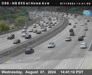 NB 805 at Home Ave (On Ramp)