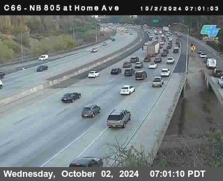 NB 805 at Home Ave (On Ramp)