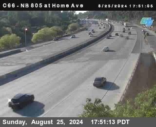 NB 805 at Home Ave (On Ramp)