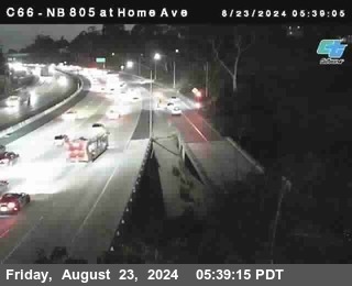 NB 805 at Home Ave (On Ramp)