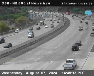 NB 805 at Home Ave (On Ramp)