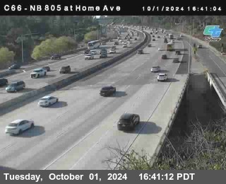 NB 805 at Home Ave (On Ramp)