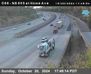 NB 805 at Home Ave (On Ramp)