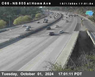 NB 805 at Home Ave (On Ramp)