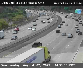 NB 805 at Home Ave (On Ramp)