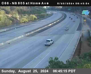 NB 805 at Home Ave (On Ramp)