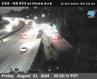 NB 805 at Home Ave (On Ramp)