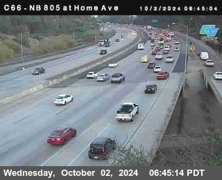 NB 805 at Home Ave (On Ramp)