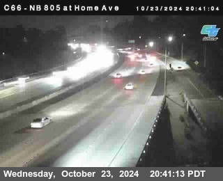 NB 805 at Home Ave (On Ramp)