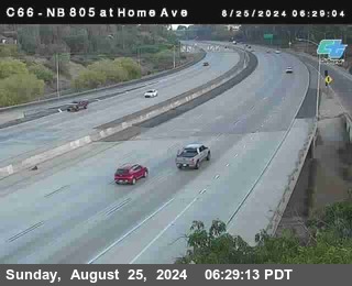 NB 805 at Home Ave (On Ramp)