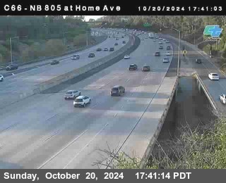 NB 805 at Home Ave (On Ramp)