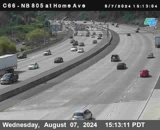 NB 805 at Home Ave (On Ramp)