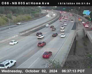 NB 805 at Home Ave (On Ramp)