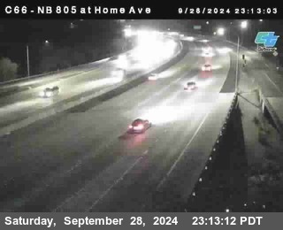 NB 805 at Home Ave (On Ramp)