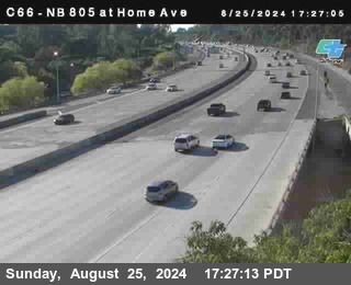 NB 805 at Home Ave (On Ramp)