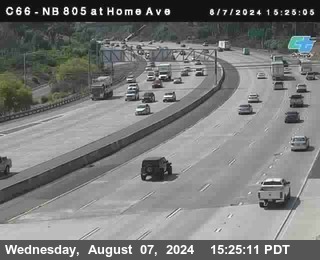 NB 805 at Home Ave (On Ramp)