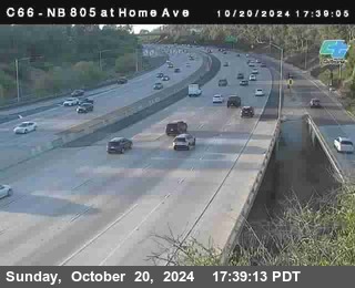 NB 805 at Home Ave (On Ramp)