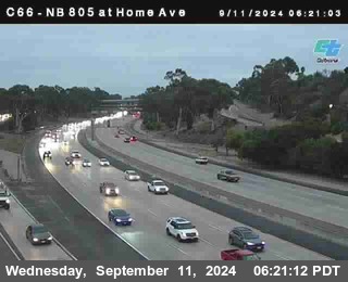 NB 805 at Home Ave (On Ramp)