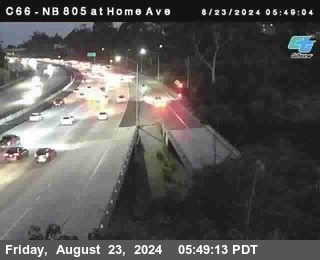 NB 805 at Home Ave (On Ramp)