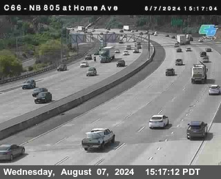 NB 805 at Home Ave (On Ramp)