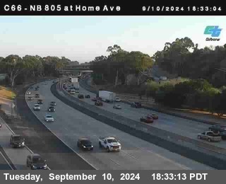 NB 805 at Home Ave (On Ramp)