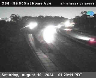 NB 805 at Home Ave (On Ramp)