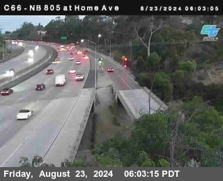 NB 805 at Home Ave (On Ramp)