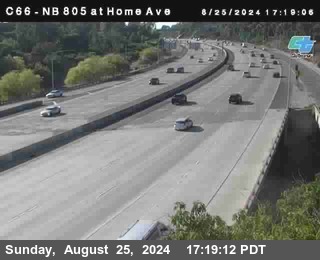 NB 805 at Home Ave (On Ramp)