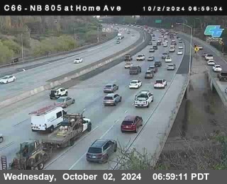 NB 805 at Home Ave (On Ramp)