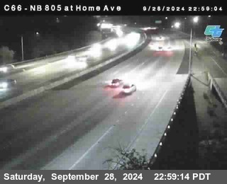 NB 805 at Home Ave (On Ramp)