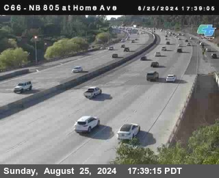 NB 805 at Home Ave (On Ramp)