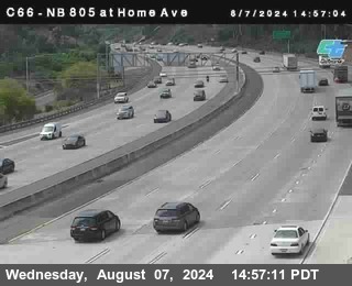 NB 805 at Home Ave (On Ramp)