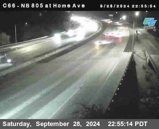 NB 805 at Home Ave (On Ramp)