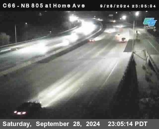 NB 805 at Home Ave (On Ramp)